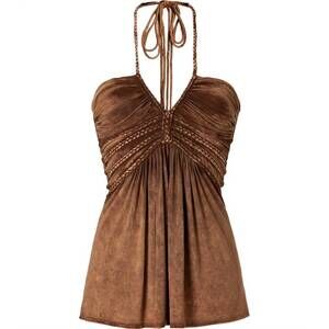 NEW SKY women's jailyn top in brown